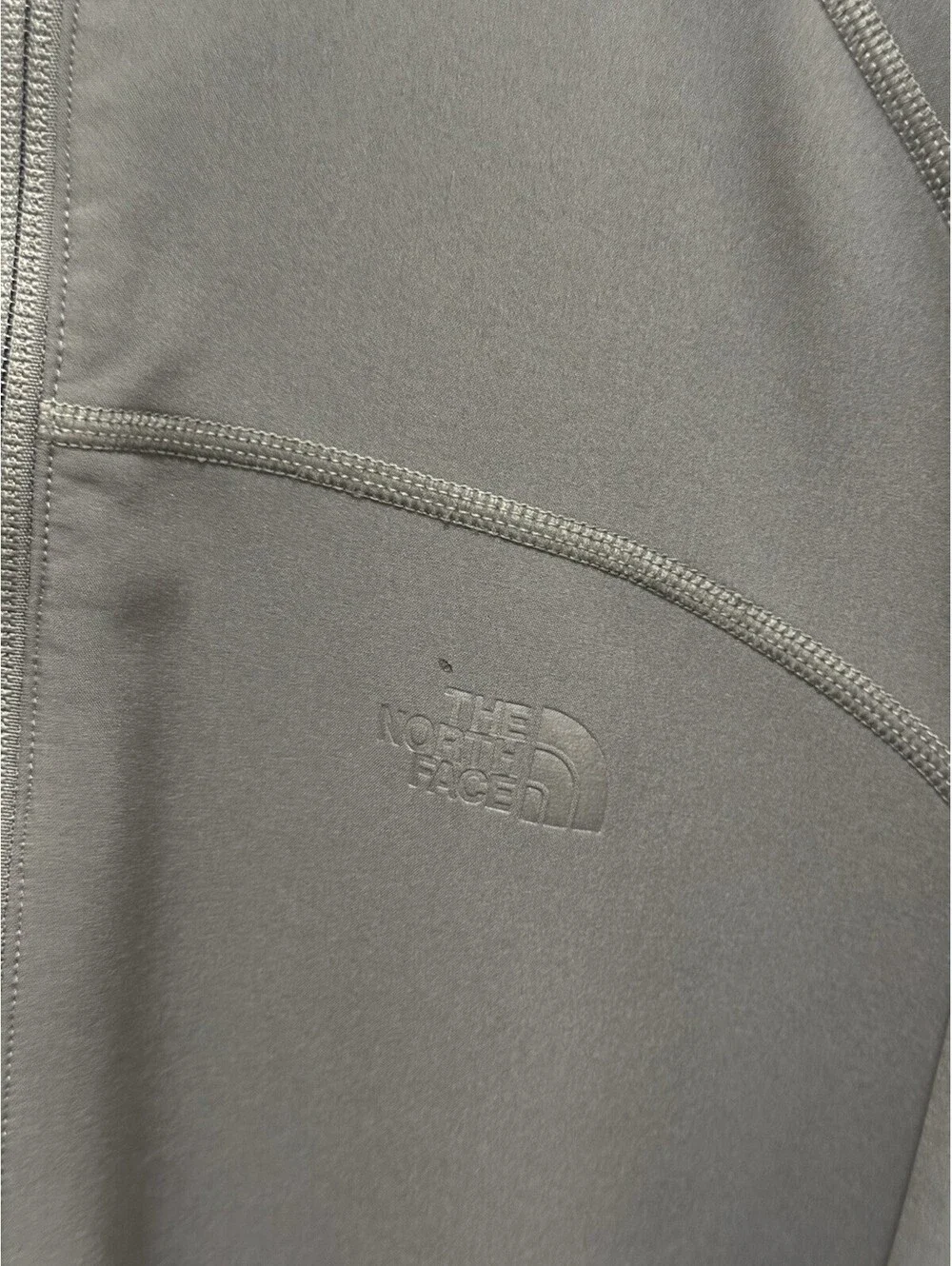 The North Face Men’s XL 1/2 Zip Technical Pullover Gray Yellow Sleeve Pocket